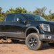 Say what you will about F-150eqsue styling, the Titan XD looks good on these wheels. (Image: ICON Vehicle Dynamics)